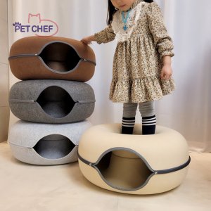 펫쉐프 고양이 숨숨집 동굴 하우스 겨울 텐트 고양이 집 M
