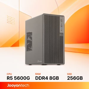 주연테크 홈오피스 굿워크 AMD 라이젠5 5600G 내장그래픽 DDR4 8G NVMe 256G 사무용 가정용 컴퓨터 D1v56G 블랙