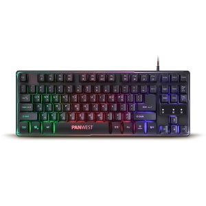 PANWEST GK45-KTL 멤브레인 텐키리스 LED 백라이트 게이밍 키보드