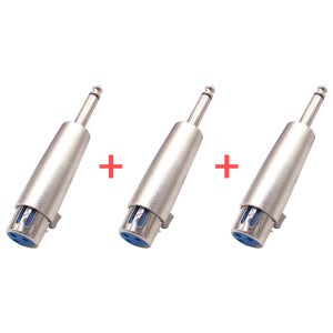 MA-X52(XLR to 6.35 Mono) 변환 어댑터 3개 1세트