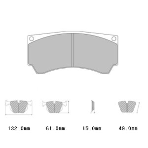 알콘4p 리어용 페로도 브레이크 패드 Ferodo DS2500 DS3000
