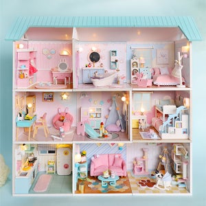 [핑크룸 시리즈] 프로젝트소품 DIY 핑크룸 만들기 미니어쳐 키트 선물 미니어처