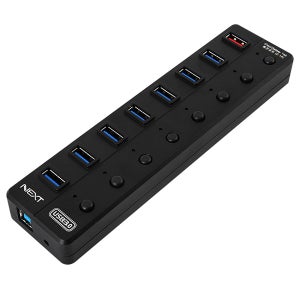 NEXT-UH308 USB3.0 7포트 + 1포트 유전원 허브 NEXT-UH308