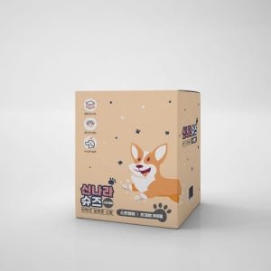 신나라슈즈 초대형 80매 강아지 일회용 신발 산책 발보호 염화칼슘 방지 생활방수 옐로우