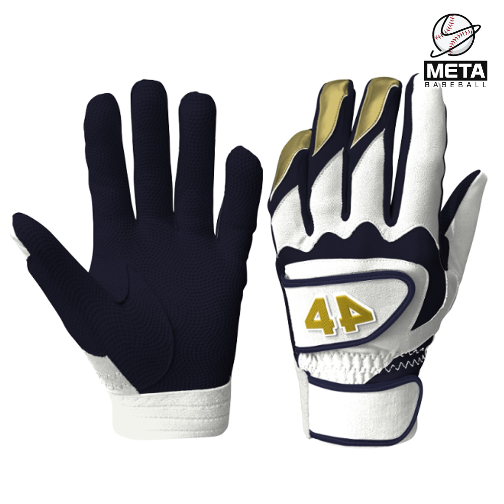 44 스페셜오더 배팅장갑 NC 노스 캐롤라이나2 네이비/화이트/골드 BG 23