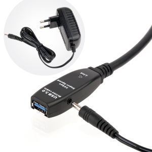 USB3.0 리피터 10M 케이블(아답터 포함모델) NEXT-USB10U3PW