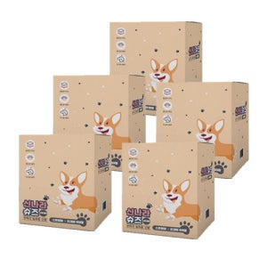 신나라슈즈 초대형 옐로우 400매+스트랩 40매 강아지 일회용 신발 산책 발보호 염화칼슘