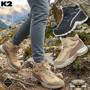 K2 등산화 고어텍스 방수 트레킹화 경량 남성 여성 쿠션 중등산화