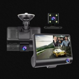 DM7 XH202 대화면 FULL HD 고화질 전방 후방 3채널 블랙박스 4인치 고화면 차량용 전후방 실내 블랙박스