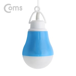 ND741 Coms USB 램프(전구형) Blue/5V 5W 캠핑용 1M LED라이트