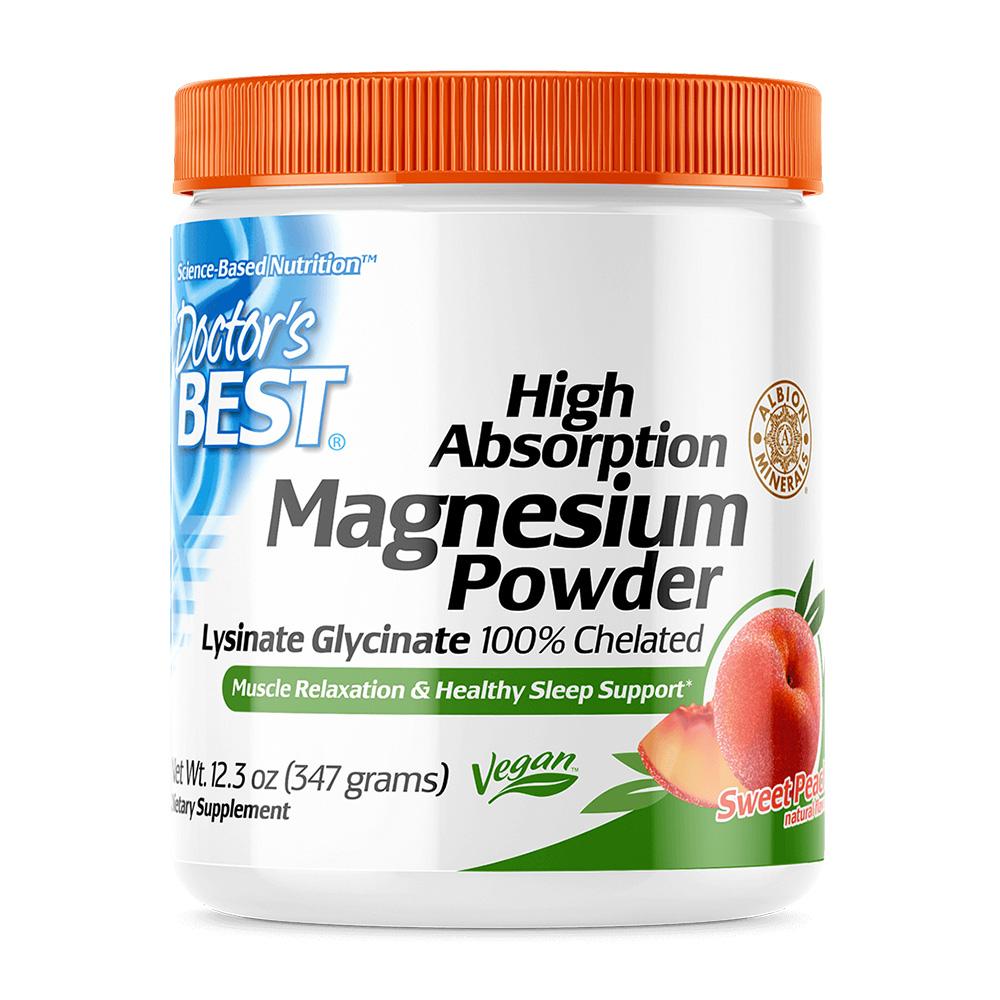 닥터스베스트 고흡수 <b>마그네슘</b> 파우더 스위트<b>피치</b> 347g 킬레이트 Magnesium