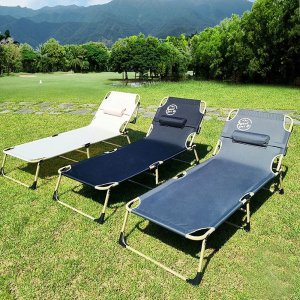 1인리클라이너 각도조절 의자 휴대용 안락 휴식 캠핑 낚시 경량 무중력의자 야전침대