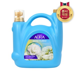 아우라 생화캡슐 초고농축 대용량 섬유유연제 5.5L 프레시릴리 1개