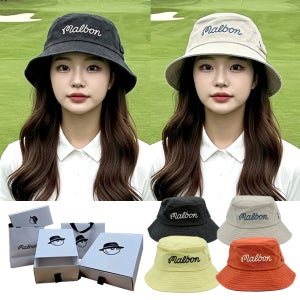 [국내매장판] 말본 버킷햇 레터링 로고 빅스크립트 골프모자 벙거지 사파리 모자