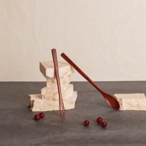 [오목칠] 사옹방 프리미엄 해송 커트러리 티스푼 티포크 다과용 티타임