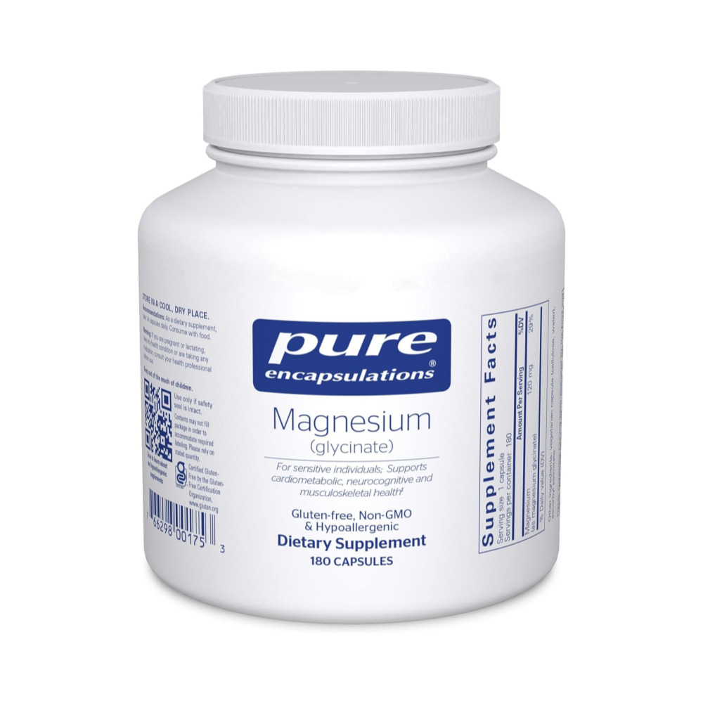퓨어 글리시네이트 <b>마그네슘 120mg</b> 180캡슐