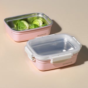 코멕스 모멘토 스텐 보관 용기 880ml 밀폐 반찬통