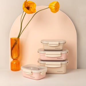 코멕스 모멘토 스텐 보관 용기 1160ml 밀폐 반찬통