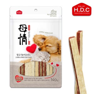 아스쿠 모정 져키 양고기 어포샌드 140g 강아지 간식