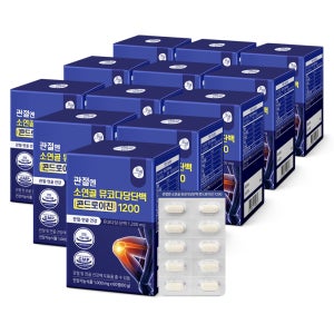올바른 관절엔 소연골 뮤코다당단백 콘드로이친 1200 60정, 12개