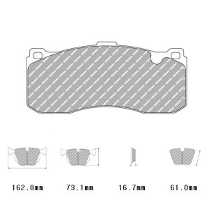 BMW Front (6P 바나나캘리퍼) bmw 5시리즈 브레이크 패드 DS2500 Ferodo 페로도