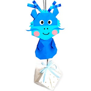 [종이종이] 종이접기 용 커피향방향제 모빌 만들기재료 세트,청룡