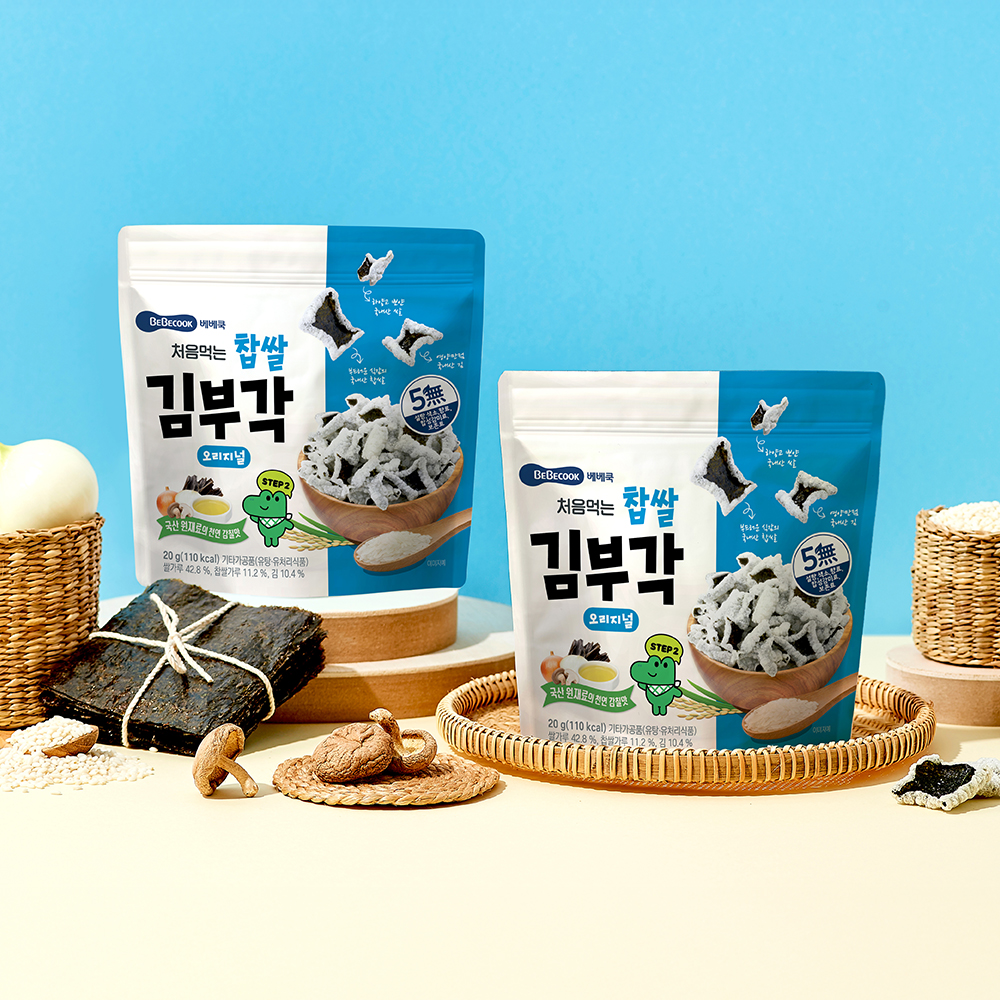 베베쿡 처음먹는 찹쌀 김부각 오리지널 제품 이미지