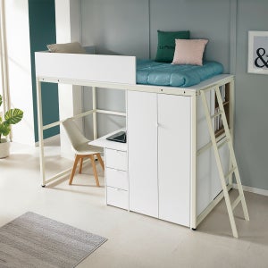 레몬가구 맥스엘리트 높은벙커침대 옷장형 집중력책상 책상침대일체형 좁은방가구배치