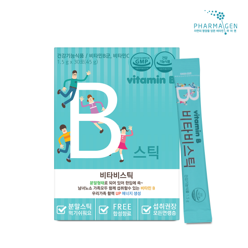 <b>파마젠</b> 비타비스틱 30포 어린이 키즈 청소년 종합 멀티 비타민C 가루 분말 스틱
