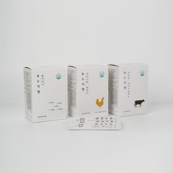 육수여행 (멸치육수, 치킨스톡 닭육수, 한우사골육수)