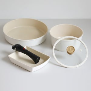 NOWA 노와 카푸치노 IH 쿡웨어 세트 5P 통주물 인덕션 냄비 프라이팬 세트