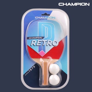 참피온 탁구라켓 펜홀더 라켓 RETRO P 단면 탁구채 입문용