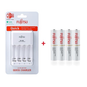후지쯔 고속 충전기 FCT344 + 스탠다드 AAA 충전지 4개입 1Set