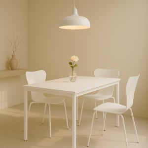 이케아 식탁세트 식탁 테이블 2인용 원목 세트 MELLTORP 75x75x74 화이트