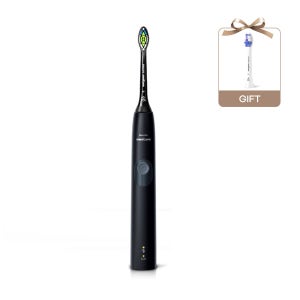 필립스 소닉케어 전동칫솔 프로텍티브 클린 4300 블랙에디션 HX6414/01 + 미세 칫솔모 1P