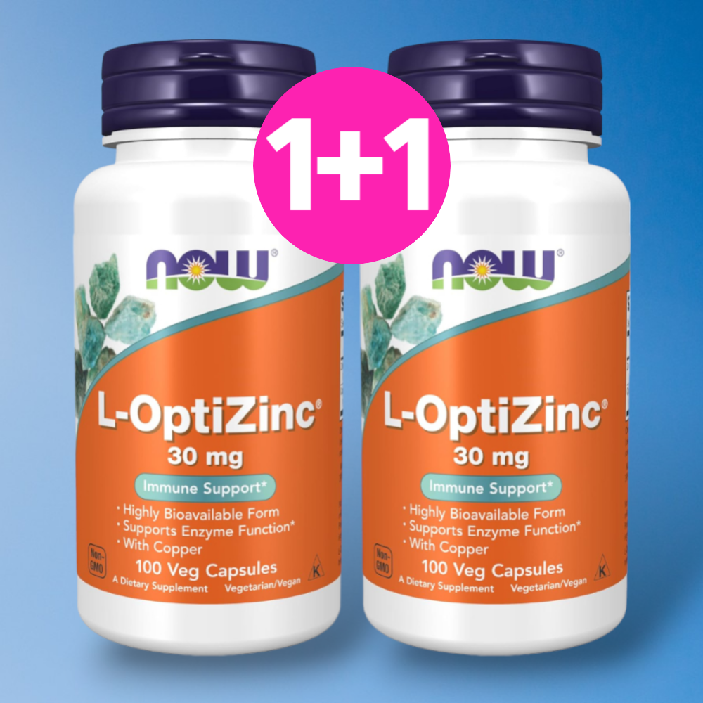 나우푸드 L 옵티 <b>징크</b> 아연 구리 <b>30mg</b> 100캡슐, 2개