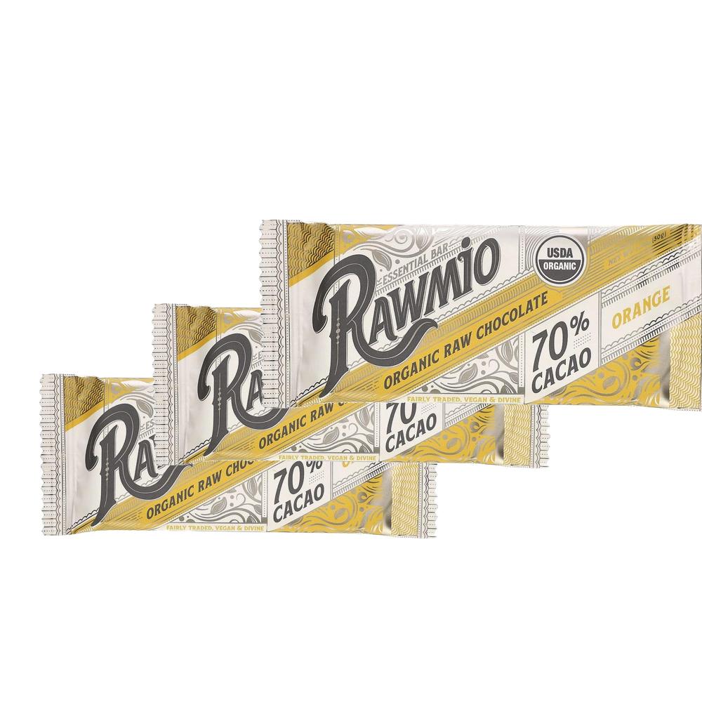 로미오 에센셜 바 무가공 <b>초콜릿 카카오</b> 70 오렌지 30g 3팩 Rawmio Essential Bar <b>Raw</b> Chocolate 70 Cacao Orange