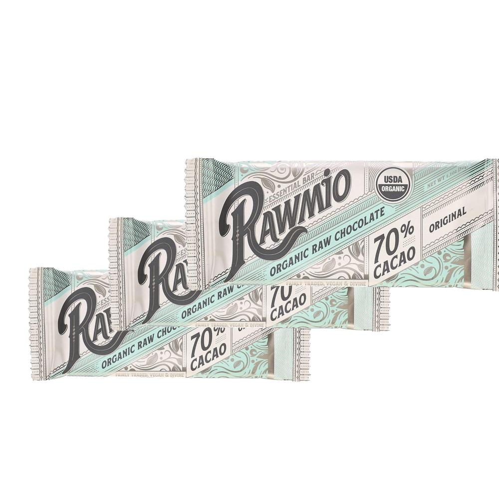 로미오 에센셜 바 생<b>초콜릿 카카오</b> 70 오리지널 30g 3팩 Rawmio Essential Bar <b>Raw</b> Chocolate 70 Cacao Original