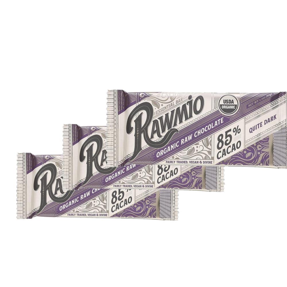 로미오 에센셜 바 생<b>초콜릿 카카오</b> 85 퀴트 다크 30g 3팩 Rawmio Essential Bar <b>Raw</b> Chocolate 85 Cacao Quite Dark