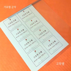 문구로드 A4 고투명 두꺼운 라운드 둥근쫄대 6mm소용량/8mm 대용량 10매입