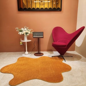 로엘 비정형 디자인 러그 사계절 워셔블 거실러그 카페트