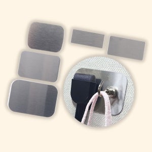 자력이없는곳 자석부착용사각철판 자석붙임철판 스티커 51 27mm