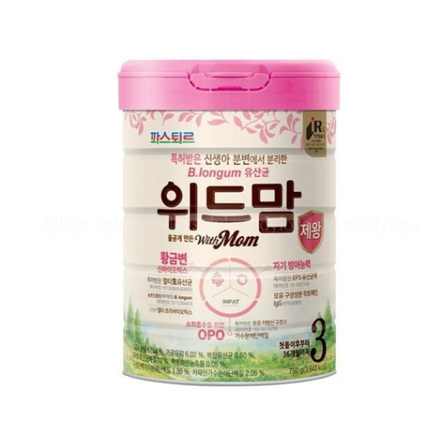 파스퇴르 위드맘 제왕 분유 3단계 (12-36개월) 750g 6개