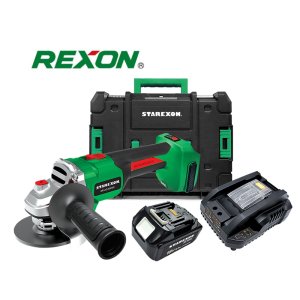 강력 전동 무선 충전 그라인더 세트 SR-AG100XG-S 4인치 5인치 배터리,충전기o