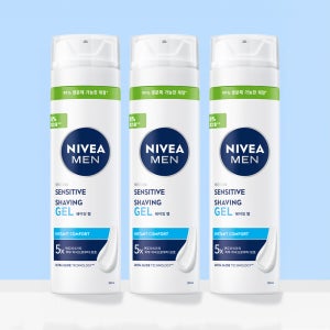니베아 맨 센서티브 쉐이빙 젤 면도젤 200ml, 3개