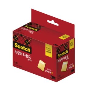 3M 스카치 초강력 테이프 리필 1225R-12 12mmX25m 12개입