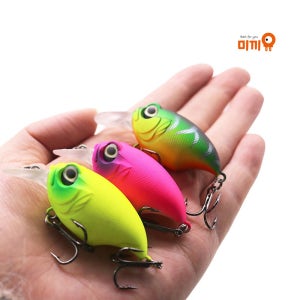 [미끼유] 오동통 크랭크 플로팅 탑워터 하드베이트 루어 크랭크베이트 배스낚시 8g