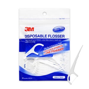 3M 싱글라인 일회용 치실 36개입 구취예방 구강청결 저자극 휴대용 치실 지퍼백포장