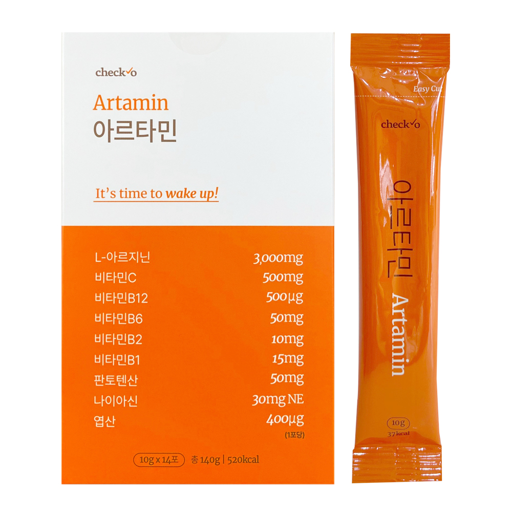 체크오 아르타민 <b>L</b> <b>아르기닌</b> 10g x 14포 1BOX