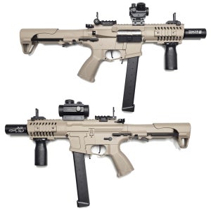배그좋은총 에어소프트 메탈 ARP9 20홀로그램 블로우백 전동건 수정탄 젤리탄 서바이벌